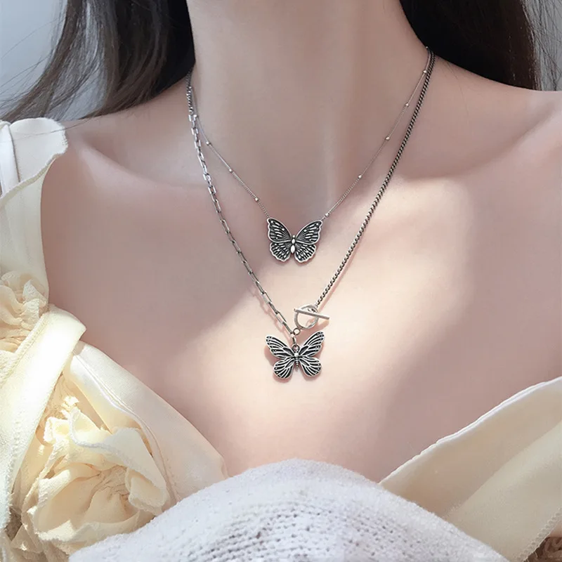 FMILY Minimalist Butterfly Necklace S925 Sterling Silver New Retro Fashion Temperament Sweet Jewelry for Girlfriend Gifts
FMILY Minimalist Butterfly Necklace S925 Sterling Silver New Retro Fashion Temperament Sweet Jewelry for Girlfriend Gifts
