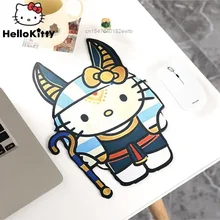 Sanrio Egyptian Pharaohs Hello Kitty Mouse Pad, Personality Crowd Ins Fashion Ancient Egyptian Shaped Thickened Non Slip Style
