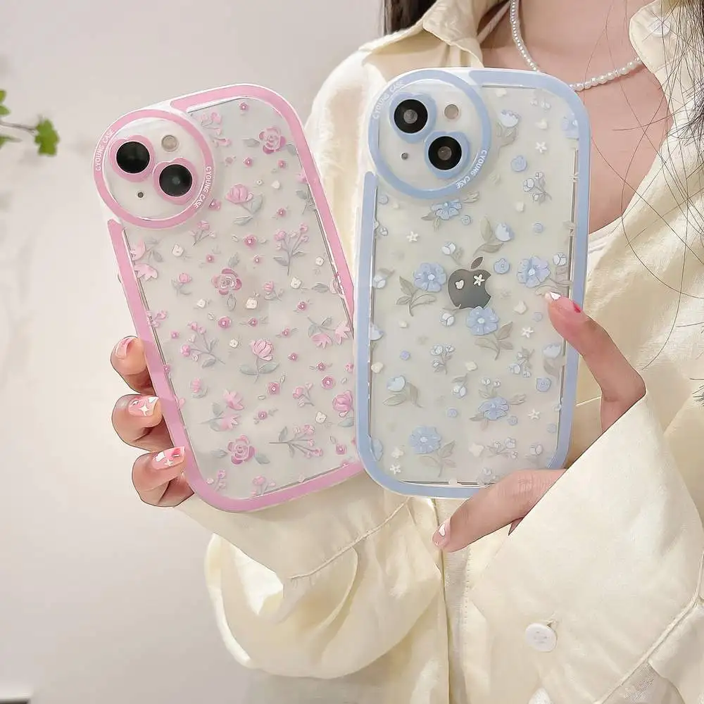 Shockproof Phone Case Flower Floral Clear Thick TPU Green Cover For iPhone 11 12 Pro Max XR XS iPhone 13 Pro Max Cases Shell
Shockproof Phone Case Flower Floral Clear Thick TPU Green Cover For iPhone 11 12 Pro Max XR XS iPhone 13 Pro Max Cases Shell