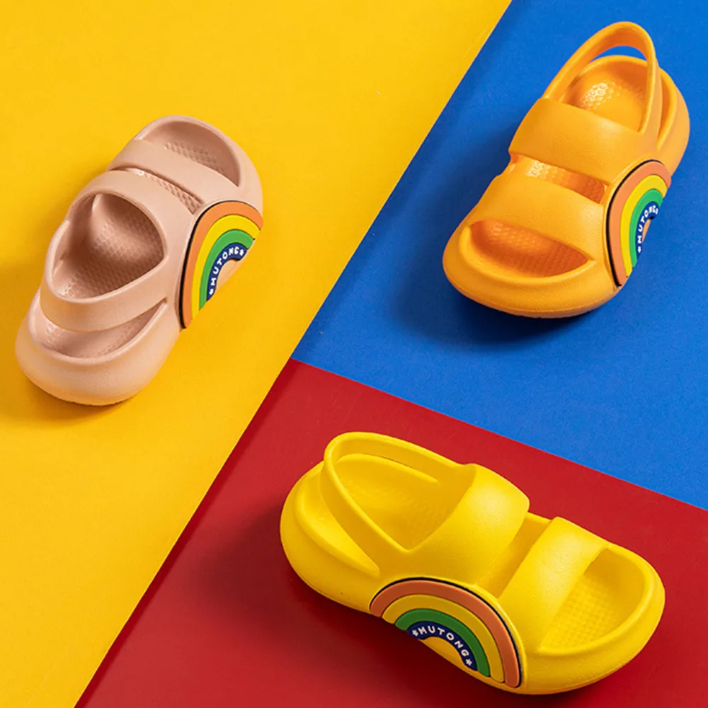 Rainbow Stripes Children Sandals Summer Boys Garden Slippers Kids Shoes Kindergarten Cartoon Fashion Girls Sandals Beach Shoes
Rainbow Stripes Children Sandals Summer Boys Garden Slippers Kids Shoes Kindergarten Cartoon Fashion Girls Sandals Beach Shoes