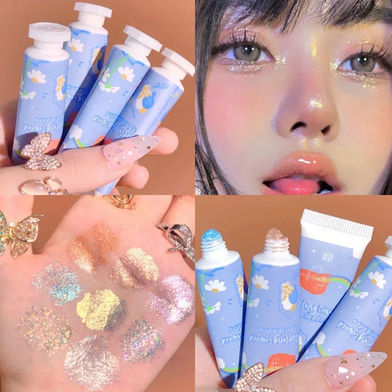 Diamond Glitter Eyeshadow Shimmer Brighten Face Highlighter Waterproof Pink Gold Makeup Liquid Eye Shadow Long-lasting Cosmetic
Diamond Glitter Eyeshadow Shimmer Brighten Face Highlighter Waterproof Pink Gold Makeup Liquid Eye Shadow Long-lasting Cosmetic