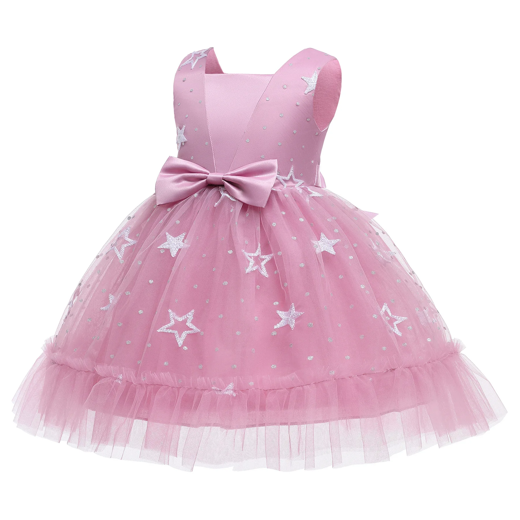 Children Ball Gown Satin Fabric Tulle Dress Shiny Stars Pageant Dress for Kids Girls Birthday Party Dress Sleeveless Tutu Frocks
Children Ball Gown Satin Fabric Tulle Dress Shiny Stars Pageant Dress for Kids Girls Birthday Party Dress Sleeveless Tutu Frocks