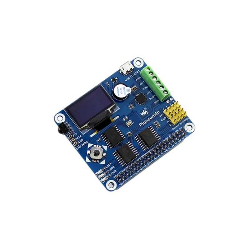 Waveshare Pioneer600 Multi-Function Expansion Board ADDA RTC Sensor With DS18B20 For Raspberry Pi/Jetson Nano
Waveshare Pioneer600 Multi-Function Expansion Board ADDA RTC Sensor With DS18B20 For Raspberry Pi/Jetson Nano