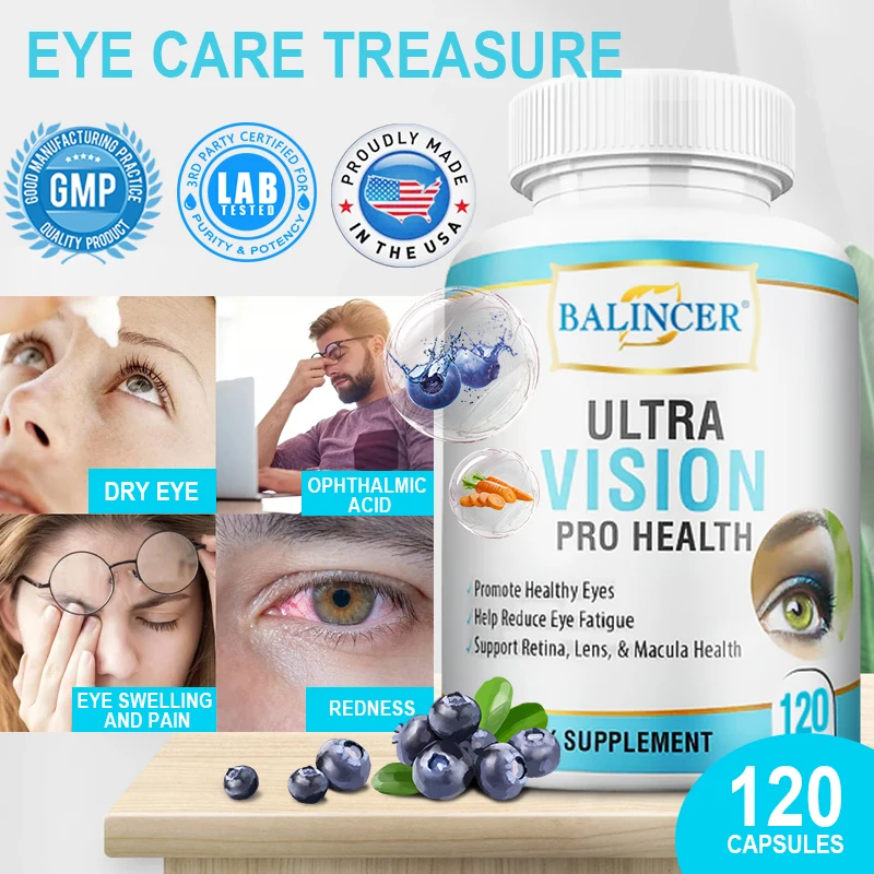 Balincer Blueberry Extract, Grape Seed-Acetyl-L-Cysteine, Protect Vision, Moisturize Eyes, Anti-Blue Light, Reduce Fatigue
Balincer Blueberry Extract, Grape Seed-Acetyl-L-Cysteine, Protect Vision, Moisturize Eyes, Anti-Blue Light, Reduce Fatigue