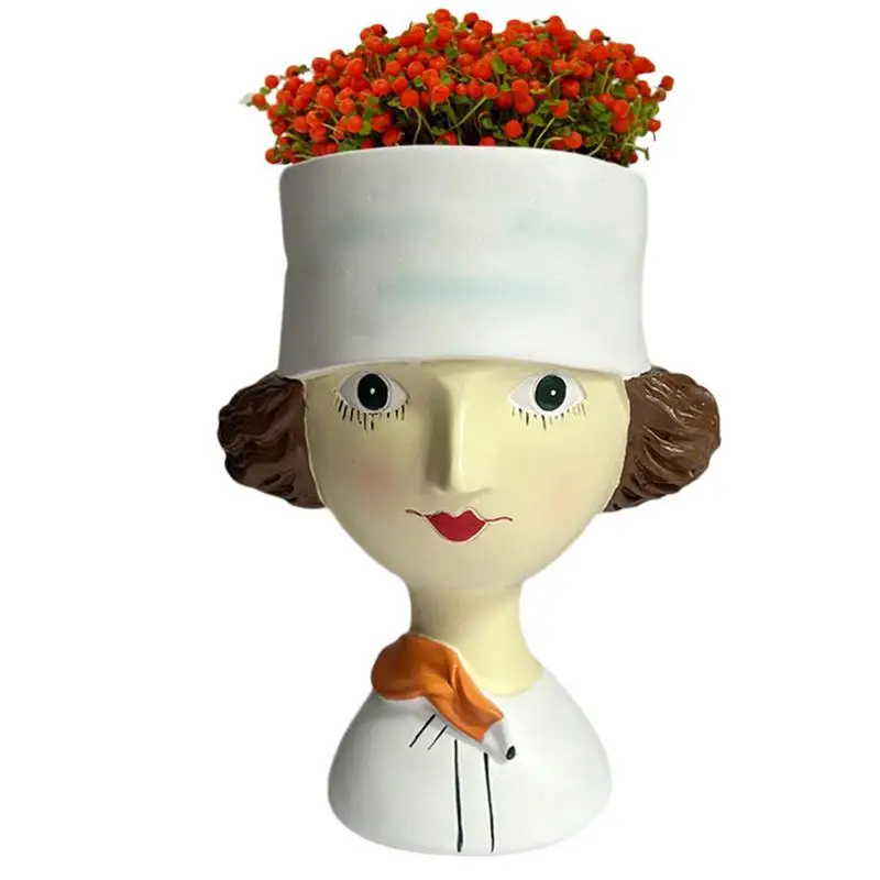 Creative Face Flower Pot Head Planter Pot Succulent Planter Resin Art Statue Sculpture Potted Decorative Ornaments Vase Decor
Creative Face Flower Pot Head Planter Pot Succulent Planter Resin Art Statue Sculpture Potted Decorative Ornaments Vase Decor