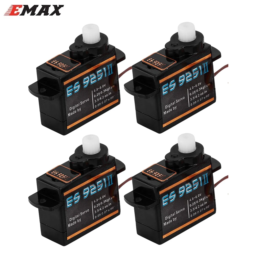 Original EMAX ES9251II ES9251 2.5g Micro Digital Servo 0.27KG for RC Model Airplane Helicopter Robot Replacement DIY Parts
Original EMAX ES9251II ES9251 2.5g Micro Digital Servo 0.27KG for RC Model Airplane Helicopter Robot Replacement DIY Parts