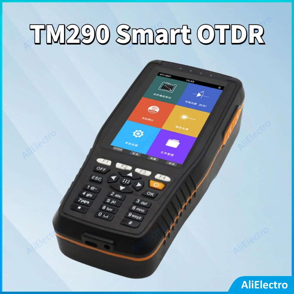 

New TM290 Smart OTDR 1310 1550nm or 1610nm with VFL/OPM/OLS Touch Screen Optical Time Domain Reflectometer