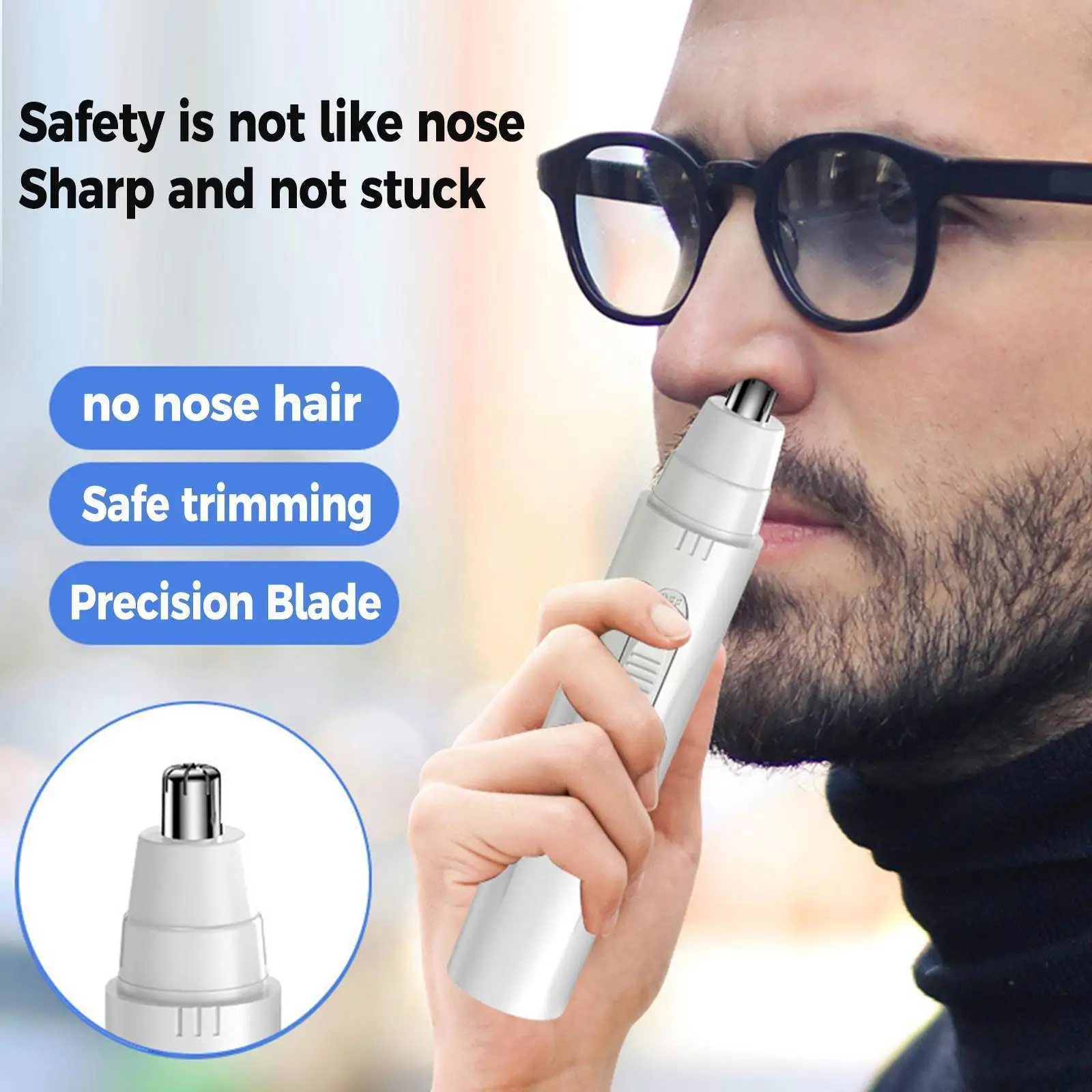 New Electric Nose Hair Device USB Rechargeable Cleaner ABS Material Trimmer Eyebrow Shaver Groomer Cleaner For Adul F8U9
New Electric Nose Hair Device USB Rechargeable Cleaner ABS Material Trimmer Eyebrow Shaver Groomer Cleaner For Adul F8U9