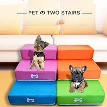 접이식 통기성 메쉬 반려동물 계단, 분리형 반려동물 침대 계단, 강아지 경사로, 2 단계 사다리, 2021 신제품, 인기 판매 고양이 장난감