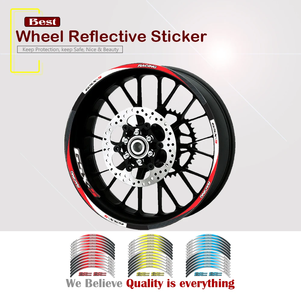 for SUZUKI GSXS GSX-S 750 1000 Reflective Rim Tape Strips for Motorcycle Car Wheel Tire Stickers Motorbike Auto Decals
for SUZUKI GSXS GSX-S 750 1000 Reflective Rim Tape Strips for Motorcycle Car Wheel Tire Stickers Motorbike Auto Decals