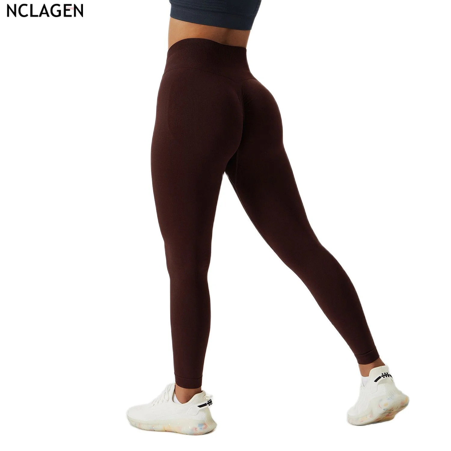

Леггинсы NCLAGEN женские бесшовные, штаны для йоги, облегающие спортивные трико с высокой талией для бега, подтяжки бедер, фитнеса, тренажерного зала, тренировок