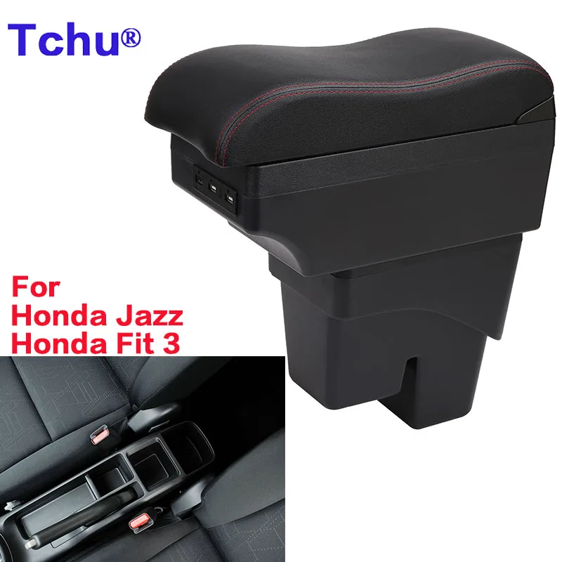 Подлокотник для Honda Jazz подлокотник Fit 3 автомобильный 2014 2015 2016 2017 2018 2019 2020 ящик