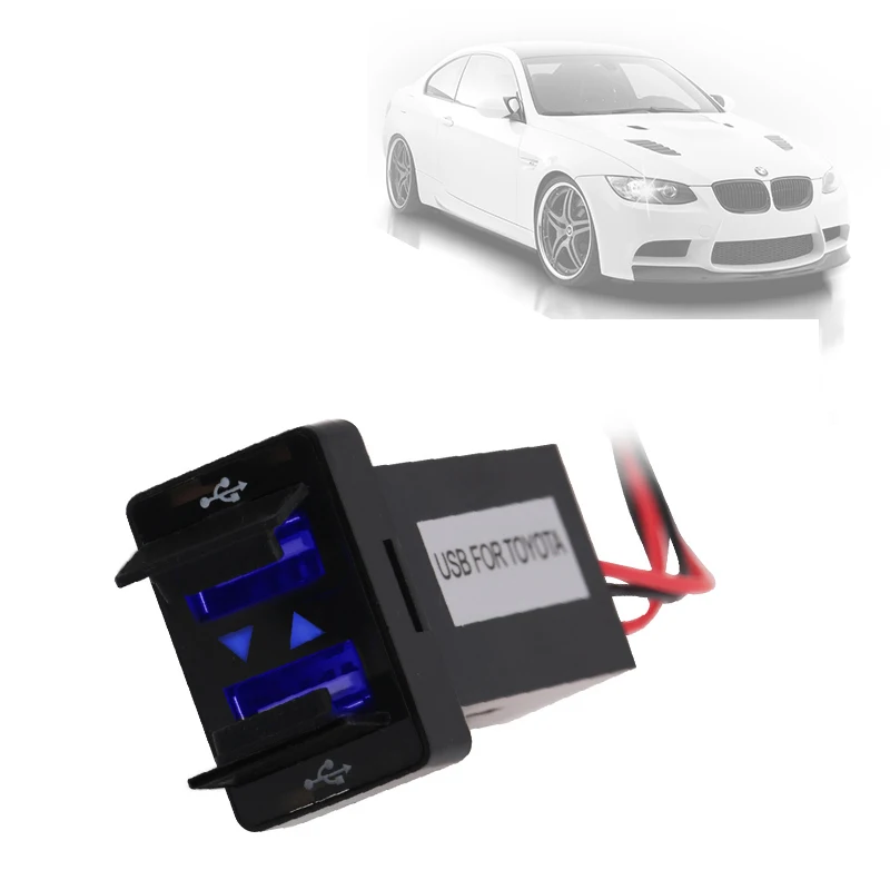 12V 24V Dual USB Car Charger For TOYOTA 5V 4.2A Universal Auto USB Socket Mobile Phone Charger For Iphone Sumsang
12V 24V Dual USB Car Charger For TOYOTA 5V 4.2A Universal Auto USB Socket Mobile Phone Charger For Iphone Sumsang