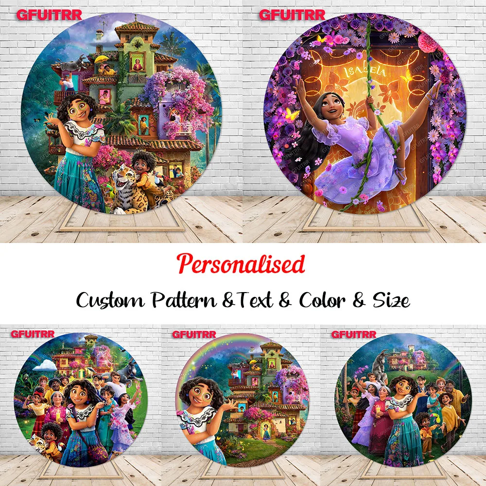 Disney Encanto Round Backdrop Girls Birthday Party Decoration Photo Baby Shower Flowers Magic House Circle Background Booth Prop
Disney Encanto Round Backdrop Girls Birthday Party Decoration Photo Baby Shower Flowers Magic House Circle Background Booth Prop