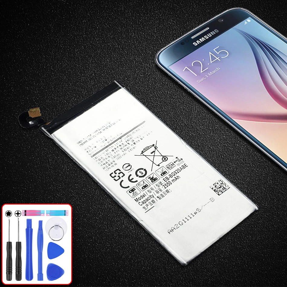 Battery EB-BG920ABE For Samsung GALAXY S6 G9200 G9208 G9209 G920F G920A G920V 2550mAh Capacity EB BG920AB Battery
Battery EB-BG920ABE For Samsung GALAXY S6 G9200 G9208 G9209 G920F G920A G920V 2550mAh Capacity EB BG920AB Battery