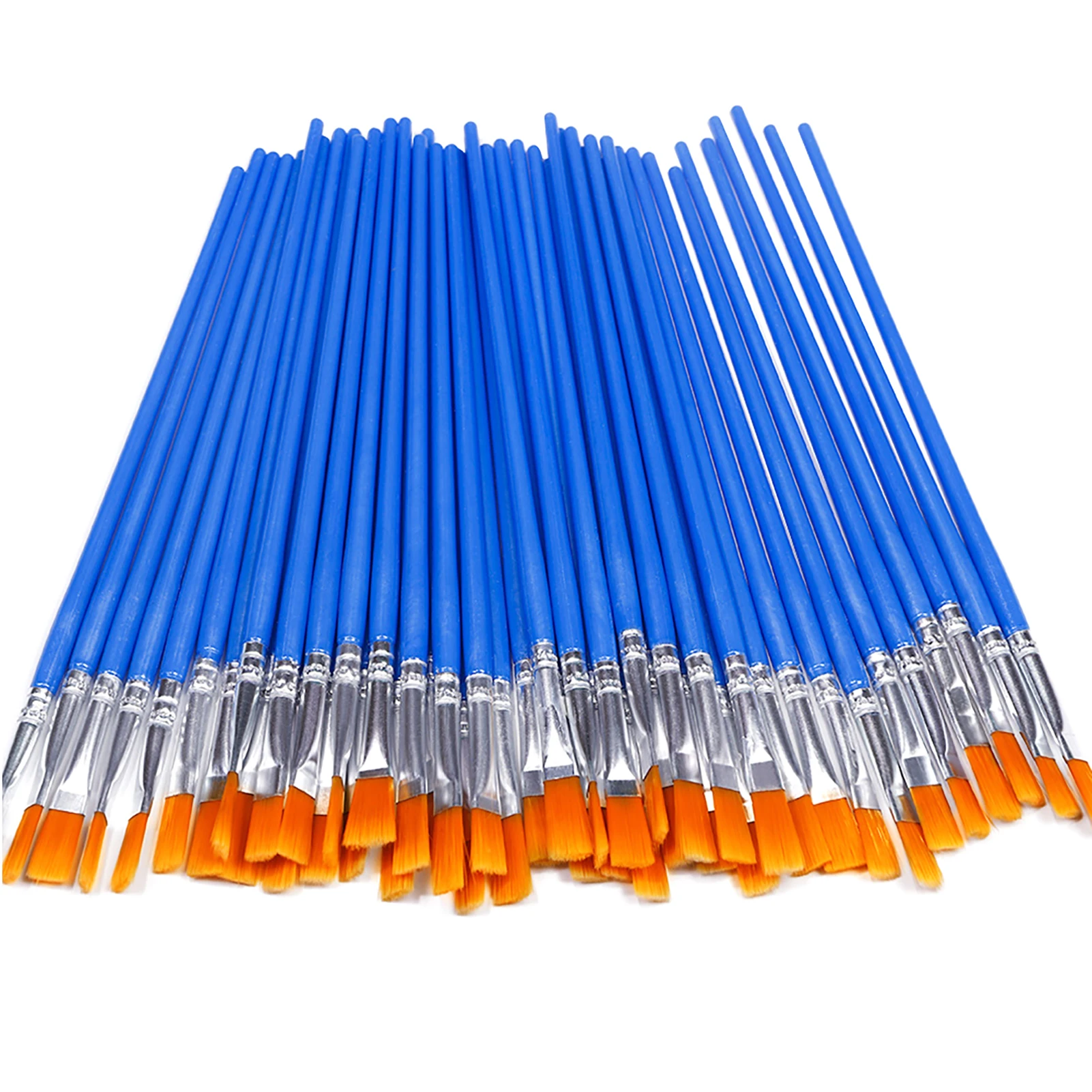 50pcs Stationery Oil Painting Paint Brush Painter Line Drawing Easy Clean Home School Beginner Artist DIY Flat Head Art Supplies
50pcs Stationery Oil Painting Paint Brush Painter Line Drawing Easy Clean Home School Beginner Artist DIY Flat Head Art Supplies