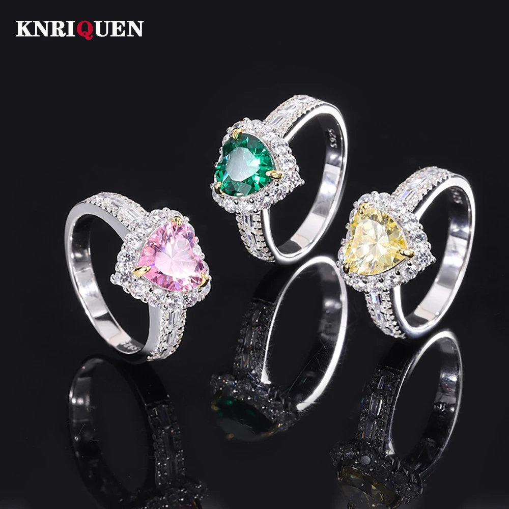 Charms 100% 925 Sterling Silver 8*8MM Heart-Shaped Pink Quartz Emerald Rings for Women Gemstone Wedding Party Fine Jewelry Gift 
Charms 100% 925 Sterling Silver 8*8MM Heart-Shaped Pink Quartz Emerald Rings for Women Gemstone Wedding Party Fine Jewelry Gift
