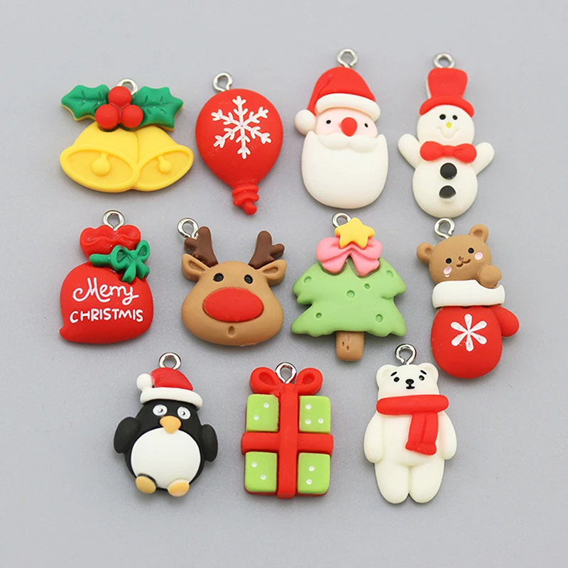 10Pcs Christmas Sets Charms Bracelets Earrings Jewelry Making Pendants Balloon Bag Tree Resin Flat Back Cabochon
10Pcs Christmas Sets Charms Bracelets Earrings Jewelry Making Pendants Balloon Bag Tree Resin Flat Back Cabochon