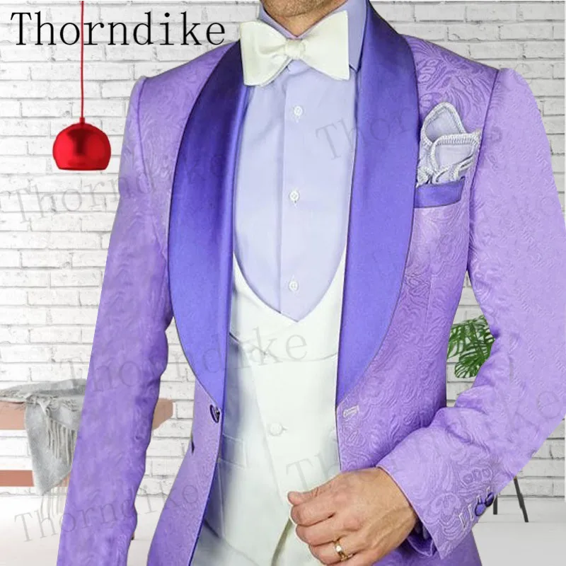 Мужские жаккардовые костюмы Thorndike из 3 предметов, повседневные смокинги для жениха с воротником-шалью, для свадьбы, для жениха, Мужские костюмы (Блейзер + жилет + брюки)
Мужские жаккардовые костюмы Thorndike из 3 предметов, повседневные смокинги для жениха с воротником-шалью, для свадьбы, для жениха, Мужские костюмы (Блейзер + жилет + брюки)