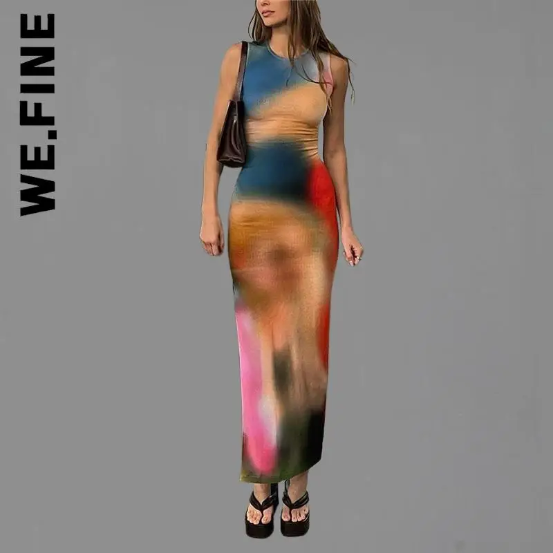 We.Fine Women Dress New Holiday Elegant Sexy Tie Dye Ladies Sundress Harajuku Basic Clothing Vestidos Female
We.Fine Women Dress New Holiday Elegant Sexy Tie Dye Ladies Sundress Harajuku Basic Clothing Vestidos Female