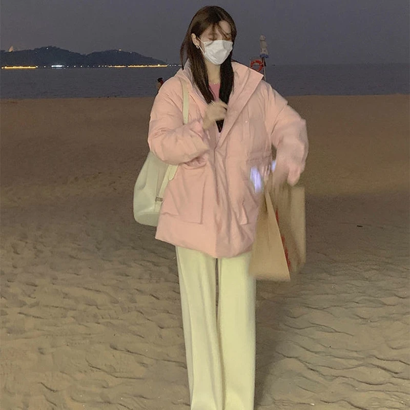 Korean autumn and winter cotton jacket female Harajuku fashion casual multifunctional pockets zip thickened bread down jacket
Korean autumn and winter cotton jacket female Harajuku fashion casual multifunctional pockets zip thickened bread down jacket