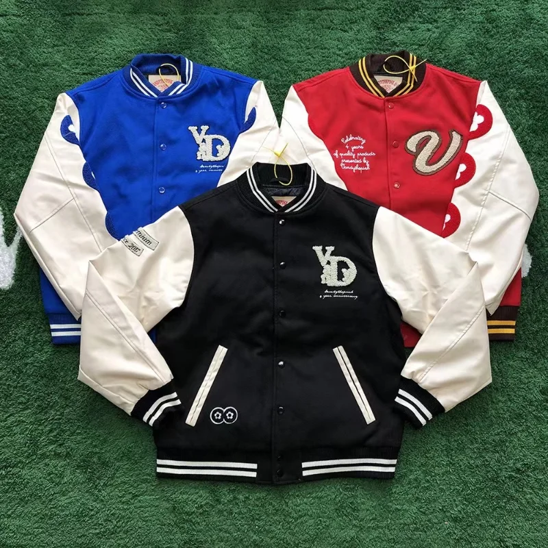 VANDY THE PINK Blue Outerwear Coat The Wizard of Oz Men Women Leather Sleeve Baseball Jackets
VANDY THE PINK Blue Outerwear Coat The Wizard of Oz Men Women Leather Sleeve Baseball Jackets