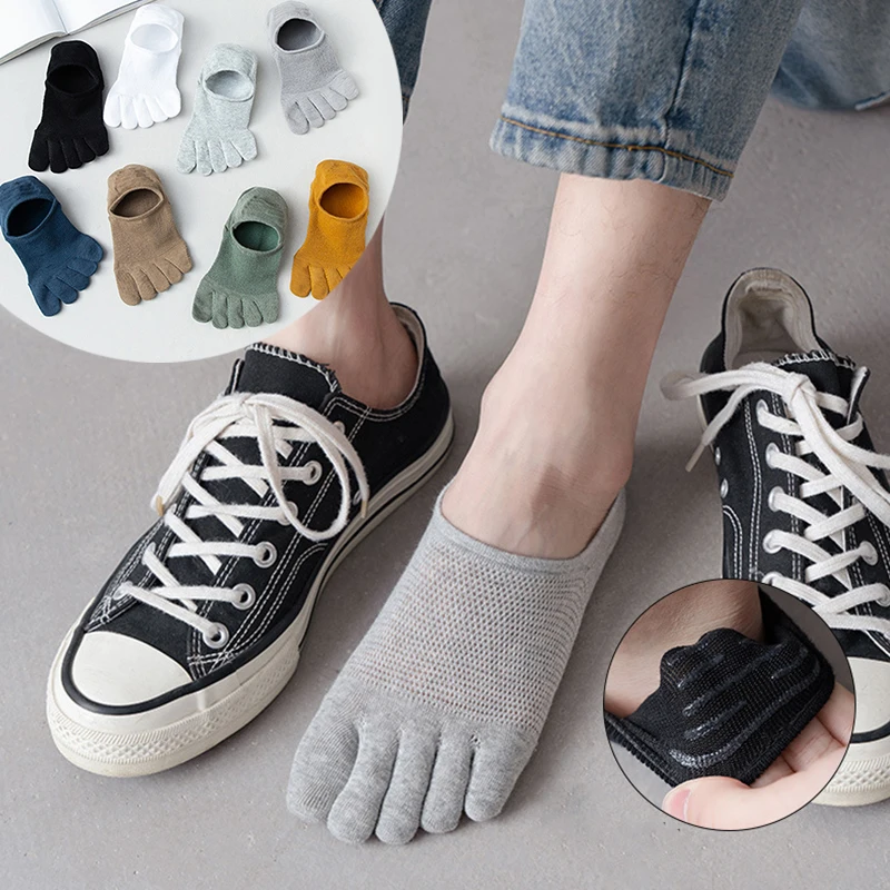 1 Pair Men's Five Toe Socks Solid Color Spring Summer Sweat-absorbing Five Toe Socks Male Soft Breathable Boat Socks
1 Pair Men's Five Toe Socks Solid Color Spring Summer Sweat-absorbing Five Toe Socks Male Soft Breathable Boat Socks