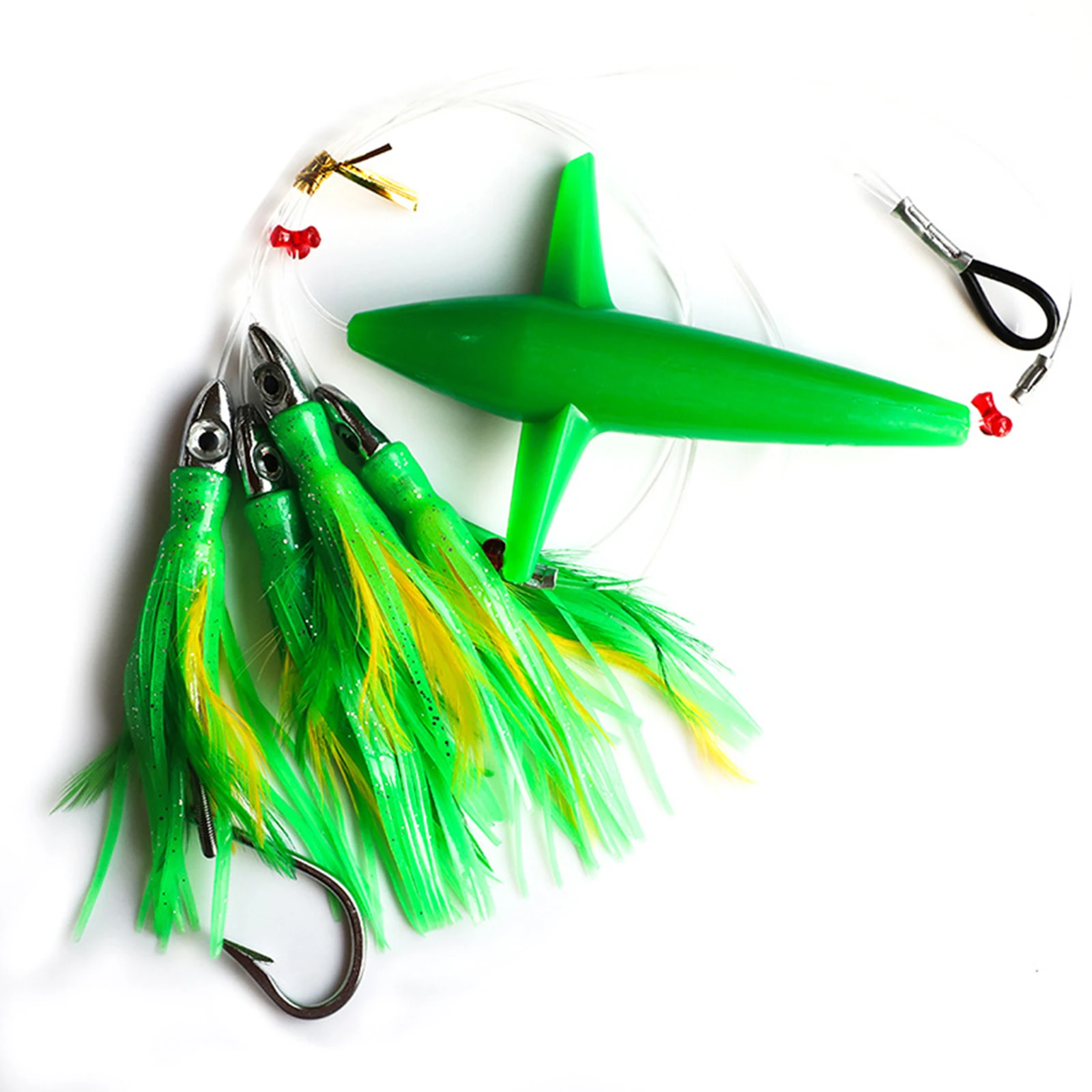 1pc Tuna Fishing Lure Bait Hot Sale Feather Trolling Skirt Fish Lure For Big Game Fishing Rigged With Steel Hook Replace Parts
1pc Tuna Fishing Lure Bait Hot Sale Feather Trolling Skirt Fish Lure For Big Game Fishing Rigged With Steel Hook Replace Parts