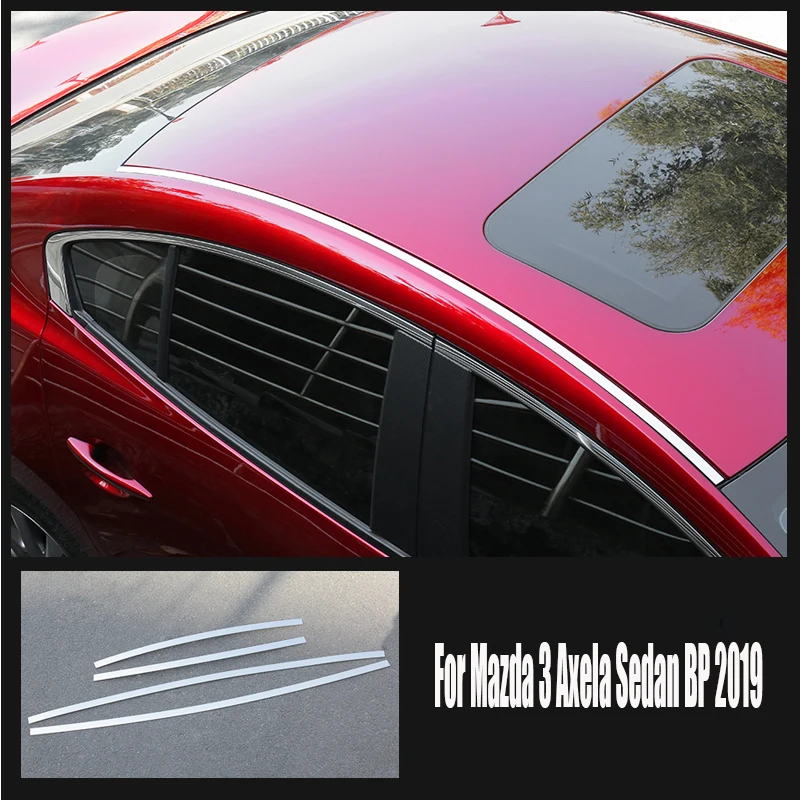 Stainless Steel roof moudling Around trim For Mazda 3 Axela Sedan BP 2019 2020 Car Accessories 
Stainless Steel roof moudling Around trim For Mazda 3 Axela Sedan BP 2019 2020 Car Accessories