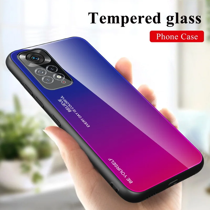 For Xiaomi Redmi Note 11 Pro Note 10 9 Redmi 9 9A K40 Mi 11 10T Pro 10 Lite Poco X3 NFC Gradient Tempered Glass Back Case Cover
For Xiaomi Redmi Note 11 Pro Note 10 9 Redmi 9 9A K40 Mi 11 10T Pro 10 Lite Poco X3 NFC Gradient Tempered Glass Back Case Cover
