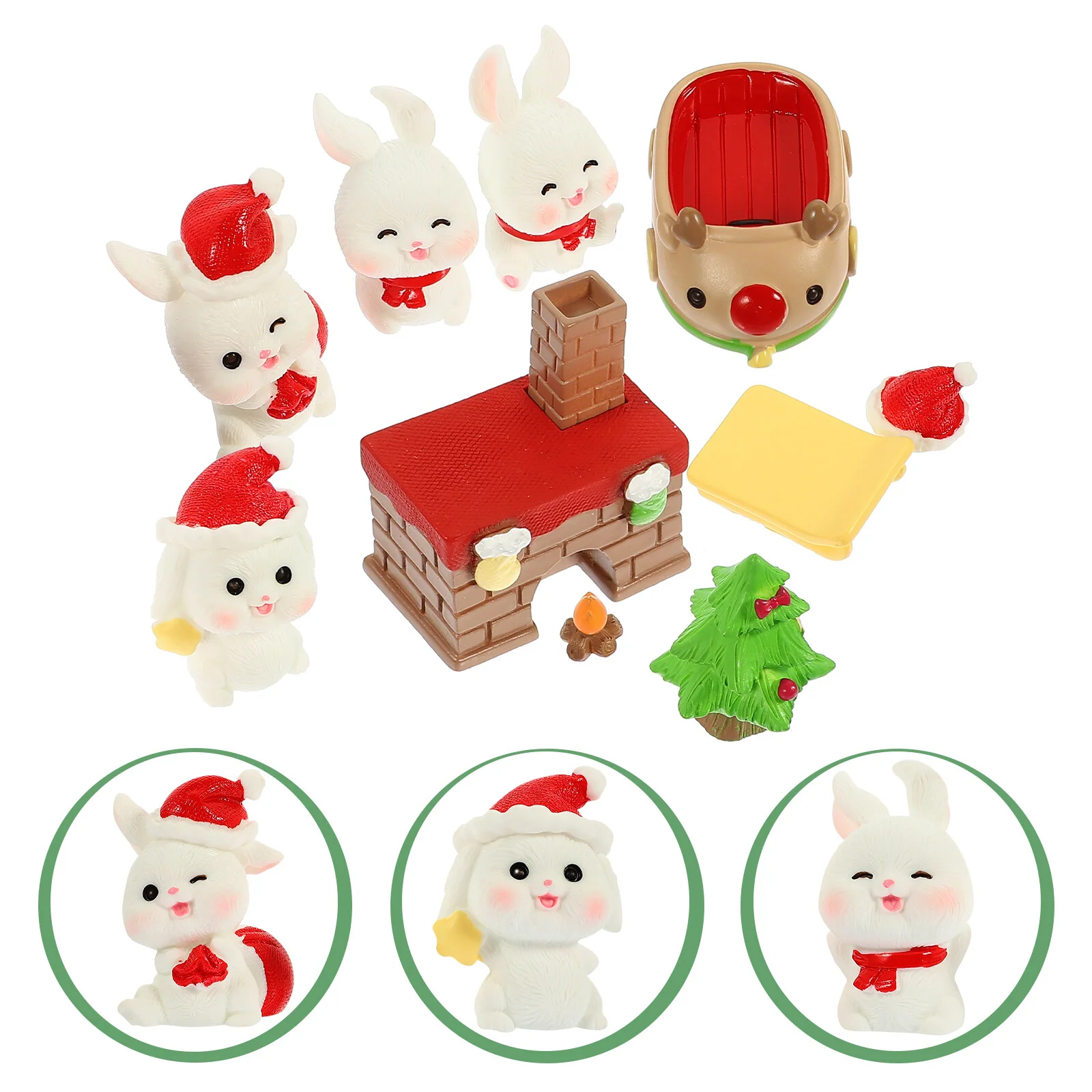 10 Pcs Charm Miniature Rabbit Statue Adorable Tiny Miniatures Figurines Resin Craft
10 Pcs Charm Miniature Rabbit Statue Adorable Tiny Miniatures Figurines Resin Craft