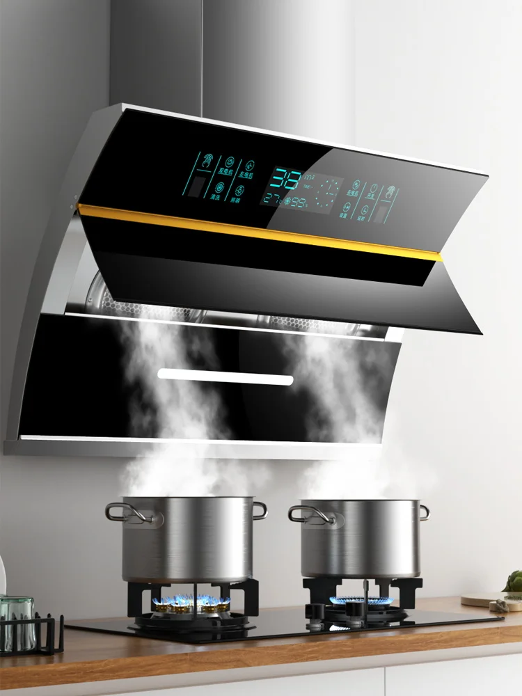 

Hao Tai двухмоторные вытяжки бытовой кухонный большой всасывающий боковой всасывающий hoods220 в