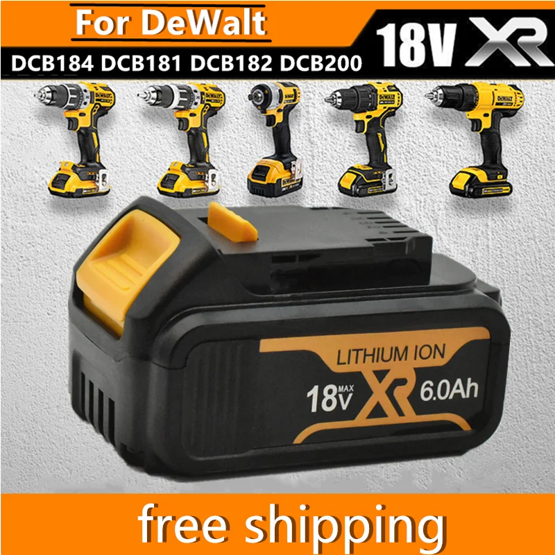 18 в 6000 мАч литий-ионный аккумулятор DCB180 Akku F отвод DEWALT DCB180,DCB181 XJ DCB200,DCB201,DCB201-2,DCB204,DCB20
18 в 6000 мАч литий-ионный аккумулятор DCB180 Akku F отвод DEWALT DCB180,DCB181 XJ DCB200,DCB201,DCB201-2,DCB204,DCB20