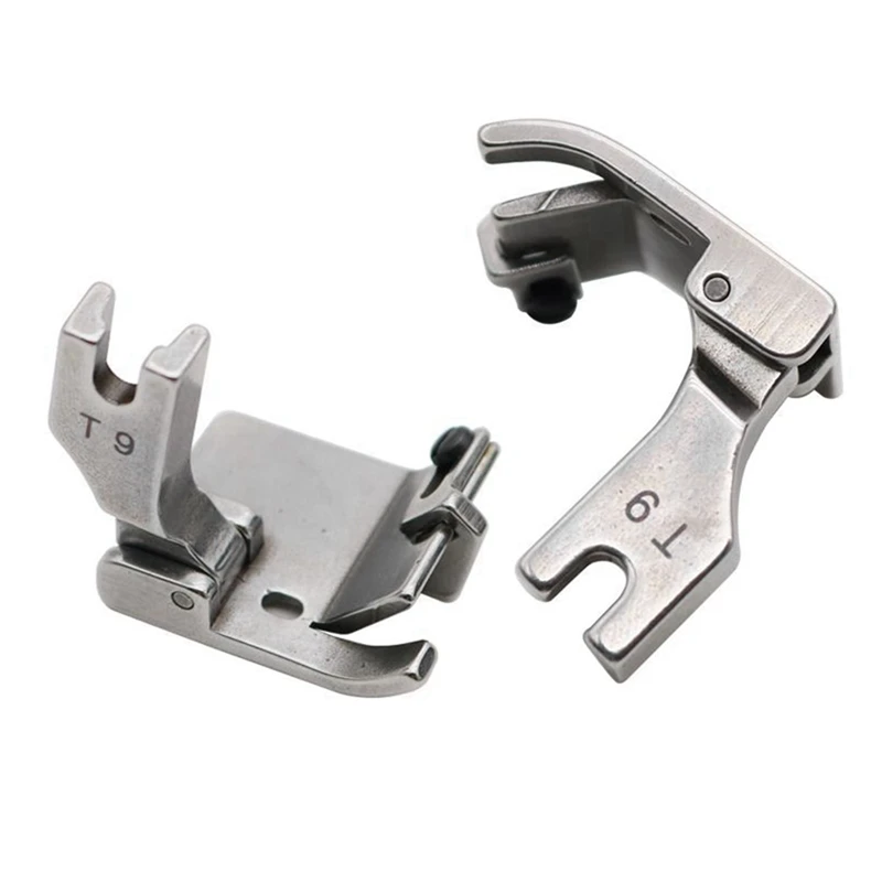 2 шт. T9 универсальная прижимная лапка с регулируемой подшивкой стальная подшивка