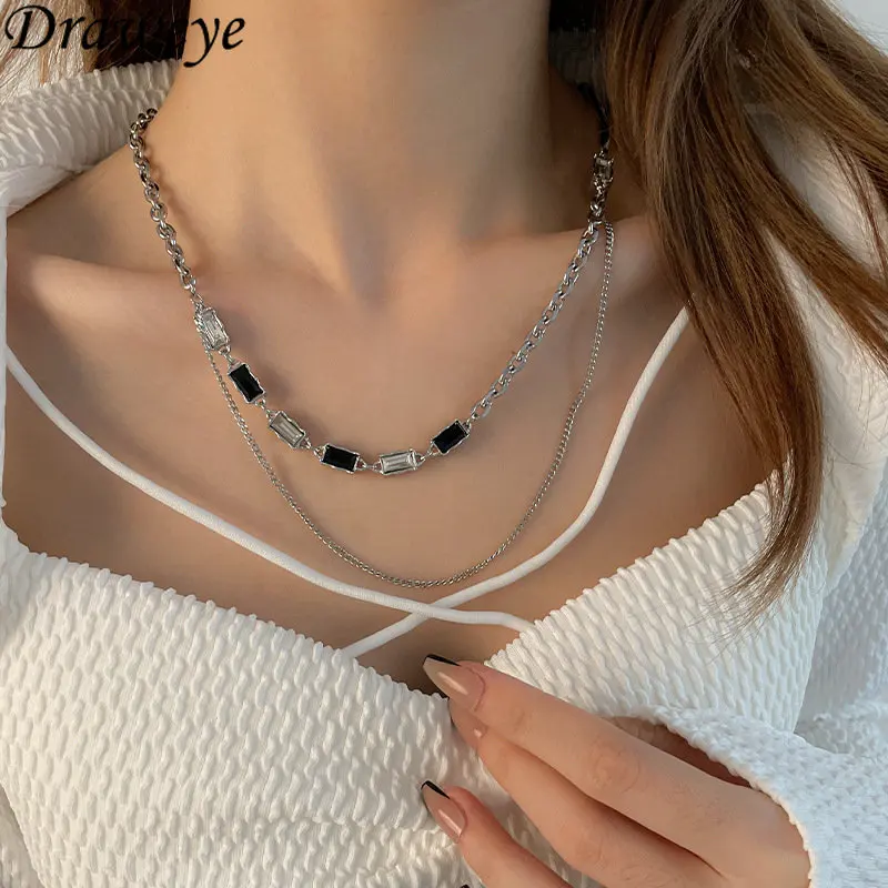 Draweye Jewelry for Women Men Couple Double Layer Pendant Necklaces Y2k Hiphop Sweater Chains Vintage Ins Fashion Chokers
Draweye Jewelry for Women Men Couple Double Layer Pendant Necklaces Y2k Hiphop Sweater Chains Vintage Ins Fashion Chokers