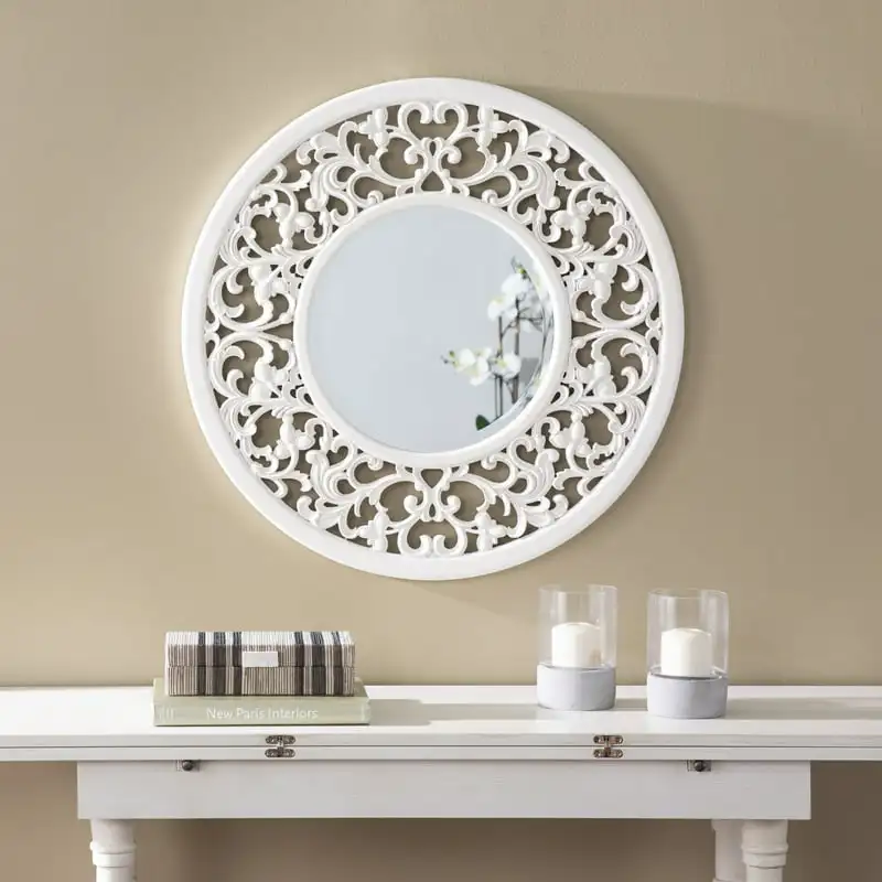 

Round Wall Mirror, Clear Luz de noche tulipanes Plastic mirror Round mirror plate מראה לקיר Home decorations Cloud mirro