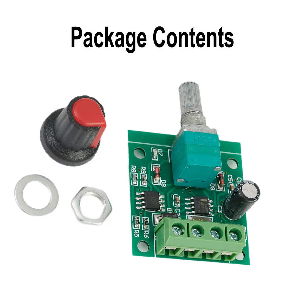 1 Pc DC Motor Speed Controller 1.8V 3V 5V 6V 12V PWM Speed Controller Potentiometer Knob Switch Kit Barrier Terminal Block Tools
1 Pc DC Motor Speed Controller 1.8V 3V 5V 6V 12V PWM Speed Controller Potentiometer Knob Switch Kit Barrier Terminal Block Tools