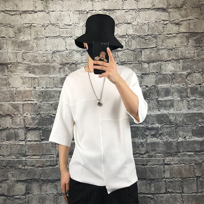 New Men's Simple White Loose T-Shirt Korean Round Neck Youth Irregular Hem Shoulder Smooth Large Wrinkle Free T-Shirt
New Men's Simple White Loose T-Shirt Korean Round Neck Youth Irregular Hem Shoulder Smooth Large Wrinkle Free T-Shirt