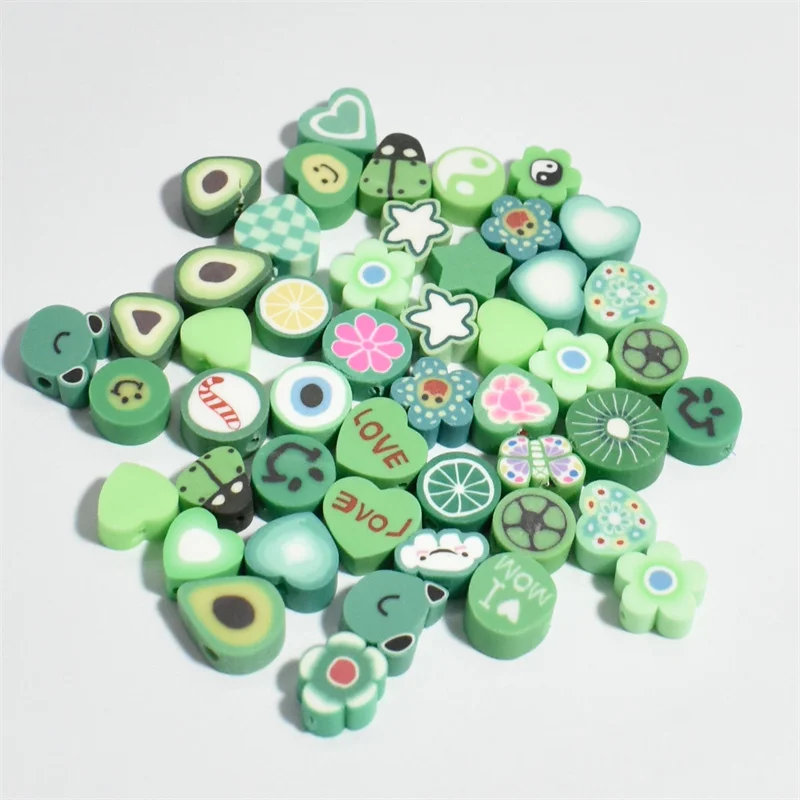 45Styles30/50pcs10mm Polymer Clay Beads Heart Spacer Smiley Beads for Jewelry Making DIY Handmade Bracelet Necklace Accessories
45Styles30/50pcs10mm Polymer Clay Beads Heart Spacer Smiley Beads for Jewelry Making DIY Handmade Bracelet Necklace Accessories