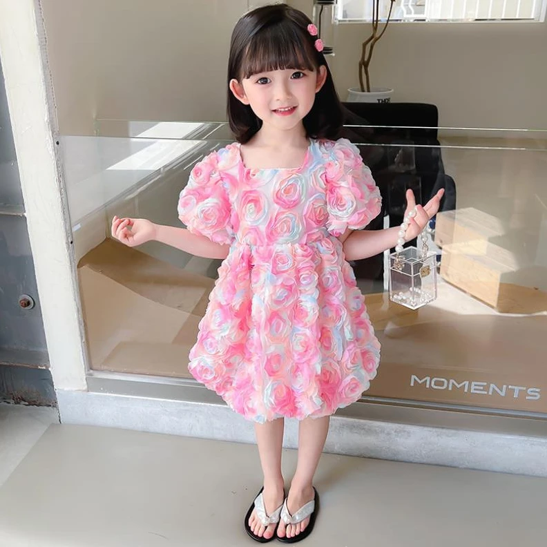 Flower Girls Dress Summer Beach Sweet Short Sleeve Mesh Princess Dress Birthday Party Dresses Kids Clothes Vestidos 2-10 Years
Flower Girls Dress Summer Beach Sweet Short Sleeve Mesh Princess Dress Birthday Party Dresses Kids Clothes Vestidos 2-10 Years