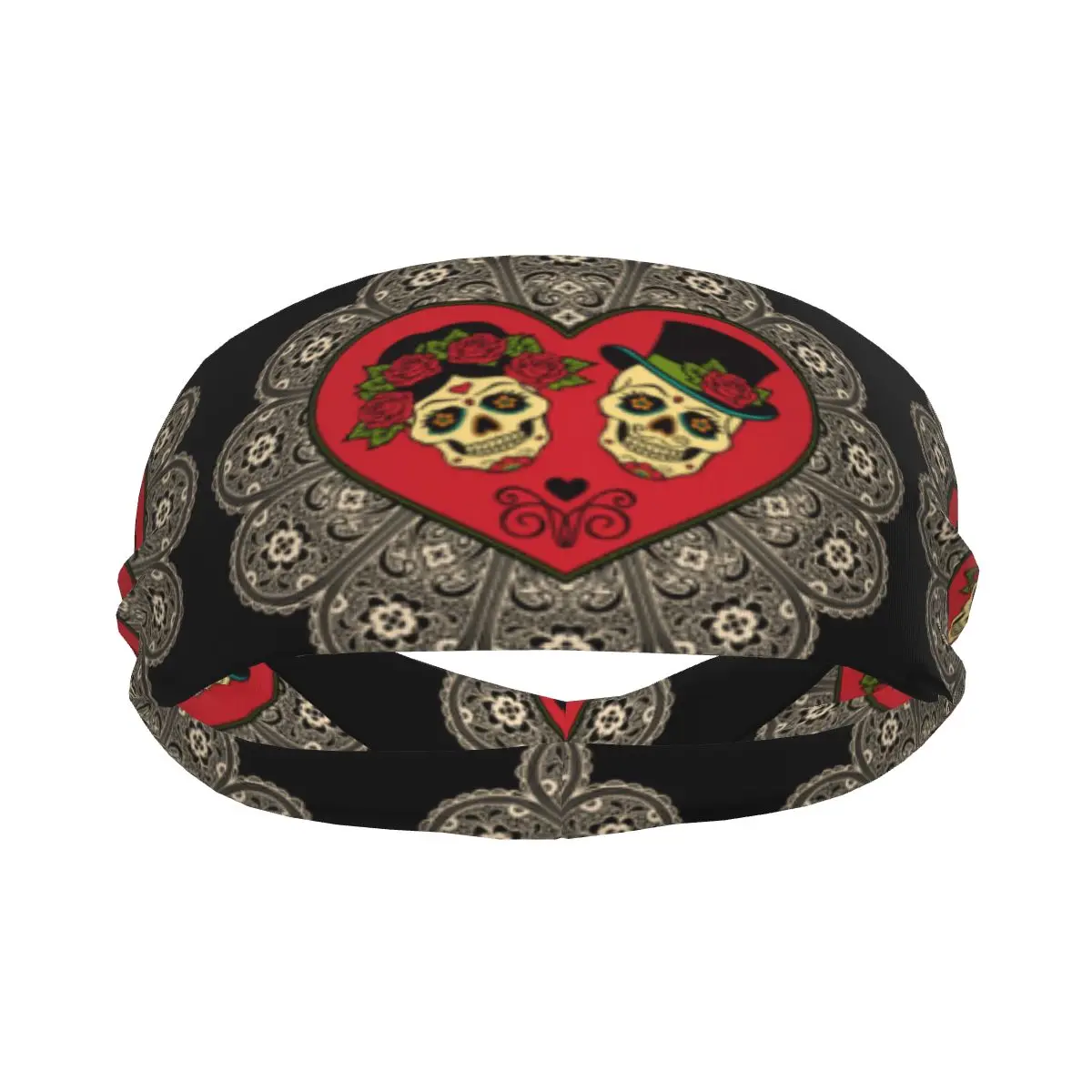 Mexican Sugar Skulls With Heart And Lace Elastic Hair Band Yoga Headband Makeup Hair Hoop Headwrap
Mexican Sugar Skulls With Heart And Lace Elastic Hair Band Yoga Headband Makeup Hair Hoop Headwrap