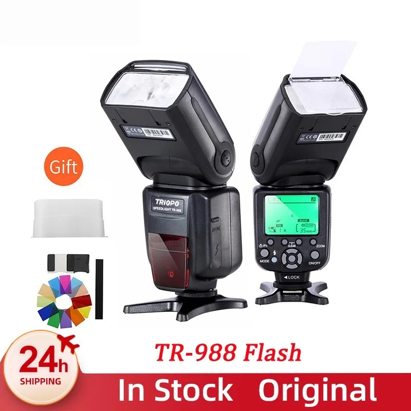 

Go TR-988 TTL HSS High Speed Sync Camera Speedlite Flash for Canon and Nikon 6D 60D 550D 600D D800 D700 Digital SLR Camera