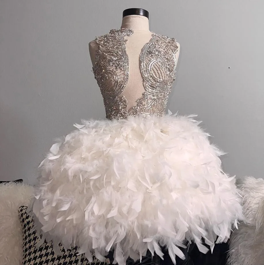 Короткое платье для выпускного вечера с белыми страусиными перьями, бальное платье с блестящими кристаллами и аппликацией для выпускного вечера, 15 cortos
Короткое платье для выпускного вечера с белыми страусиными перьями, бальное платье с блестящими кристаллами и аппликацией для выпускного вечера, 15 cortos