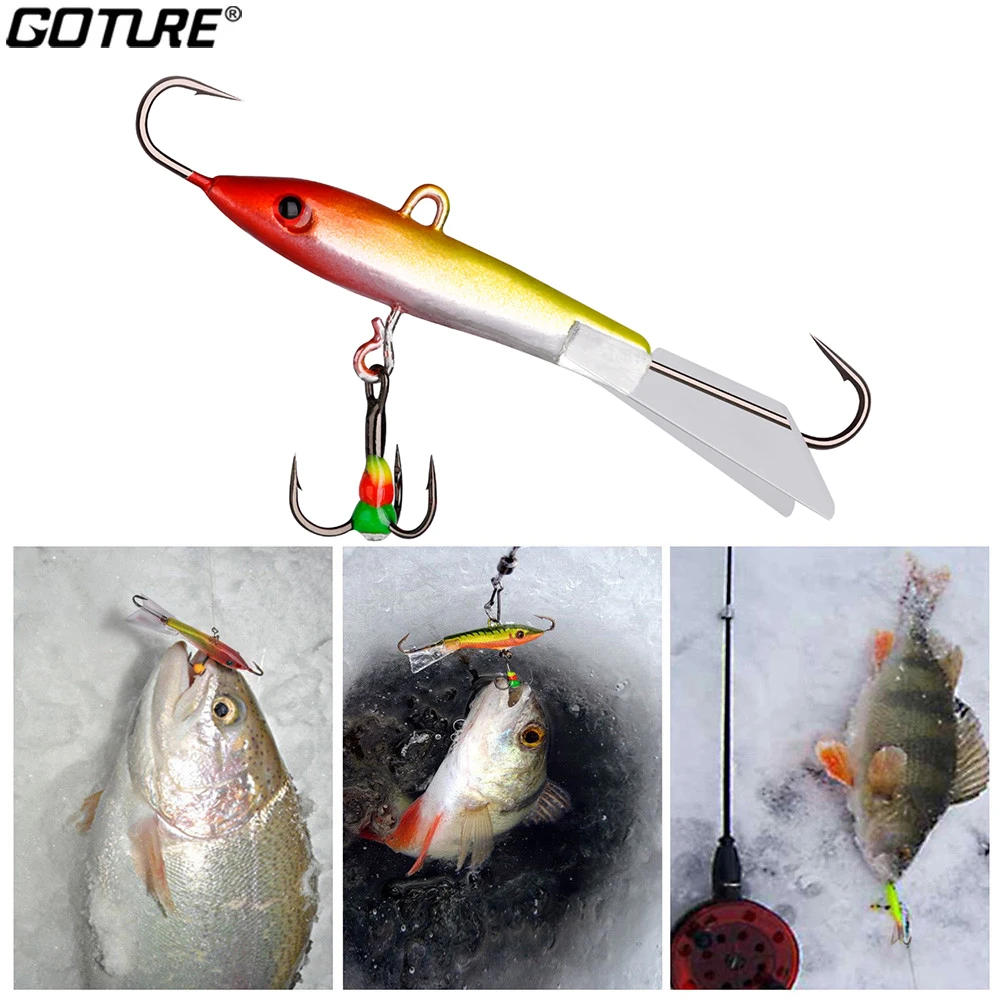 Goture 1PC Winter Ice Fishing Lure Balancer Jig Artificial Bait Wobblers Bait Vertical Jigging Lure Pike Perch Trout Fishing
Goture 1PC Winter Ice Fishing Lure Balancer Jig Artificial Bait Wobblers Bait Vertical Jigging Lure Pike Perch Trout Fishing