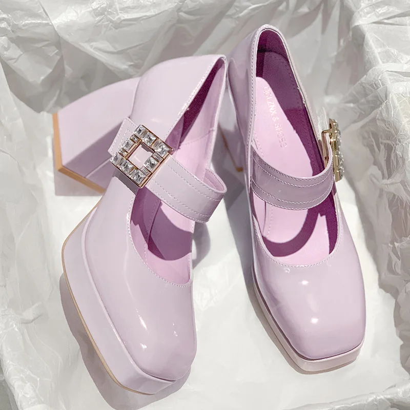Pumps Women's Shoes Spring 2022 New Retro Rhinestone Square Head Shallow Mouth Thick Heel High Heel Mary Jane Zapatos De Mujer
Pumps Women's Shoes Spring 2022 New Retro Rhinestone Square Head Shallow Mouth Thick Heel High Heel Mary Jane Zapatos De Mujer