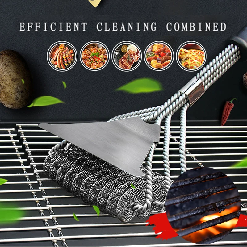 Safe Grill Brush - Bristle Free BBQ Grill Brush - Rust Resistant Stainless Steel Barbecue Cleaner - Great Grilling Accessories
Safe Grill Brush - Bristle Free BBQ Grill Brush - Rust Resistant Stainless Steel Barbecue Cleaner - Great Grilling Accessories