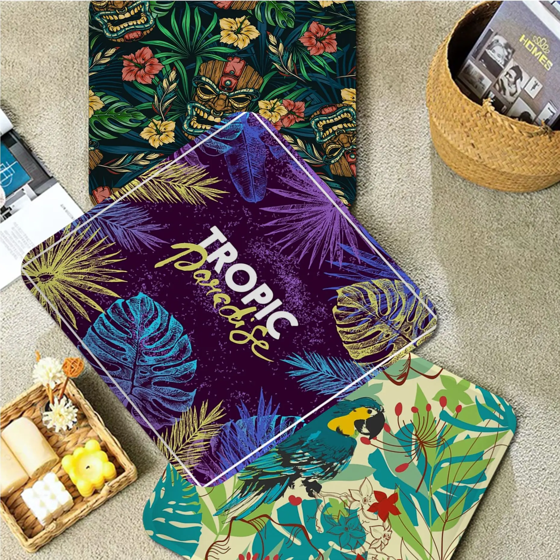 Tropical Plant Modern Minimalist Style Seat Cushion Office Dining Stool Pad Sponge Sofa Mat Non-Slip Outdoor Garden Cushions 
Tropical Plant Modern Minimalist Style Seat Cushion Office Dining Stool Pad Sponge Sofa Mat Non-Slip Outdoor Garden Cushions