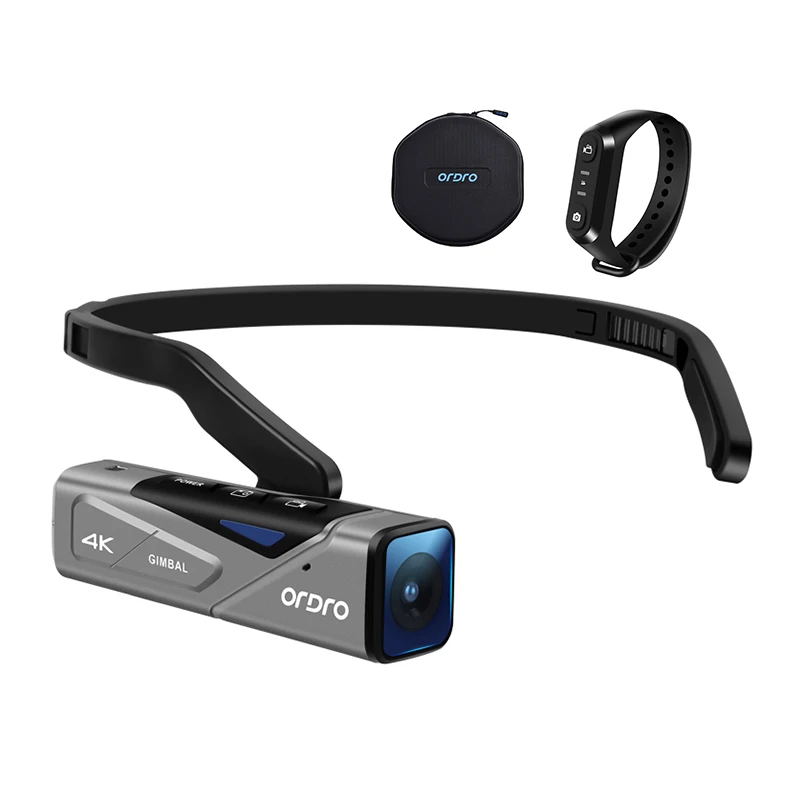 Ordro EP7 Vlog Video Camera for YouTube Blogger, Head Wearable FPV WiFi Digital Camcorder 4K 60FPS, Built-in Gimbal, with Remote
Ordro EP7 Vlog Video Camera for YouTube Blogger, Head Wearable FPV WiFi Digital Camcorder 4K 60FPS, Built-in Gimbal, with Remote