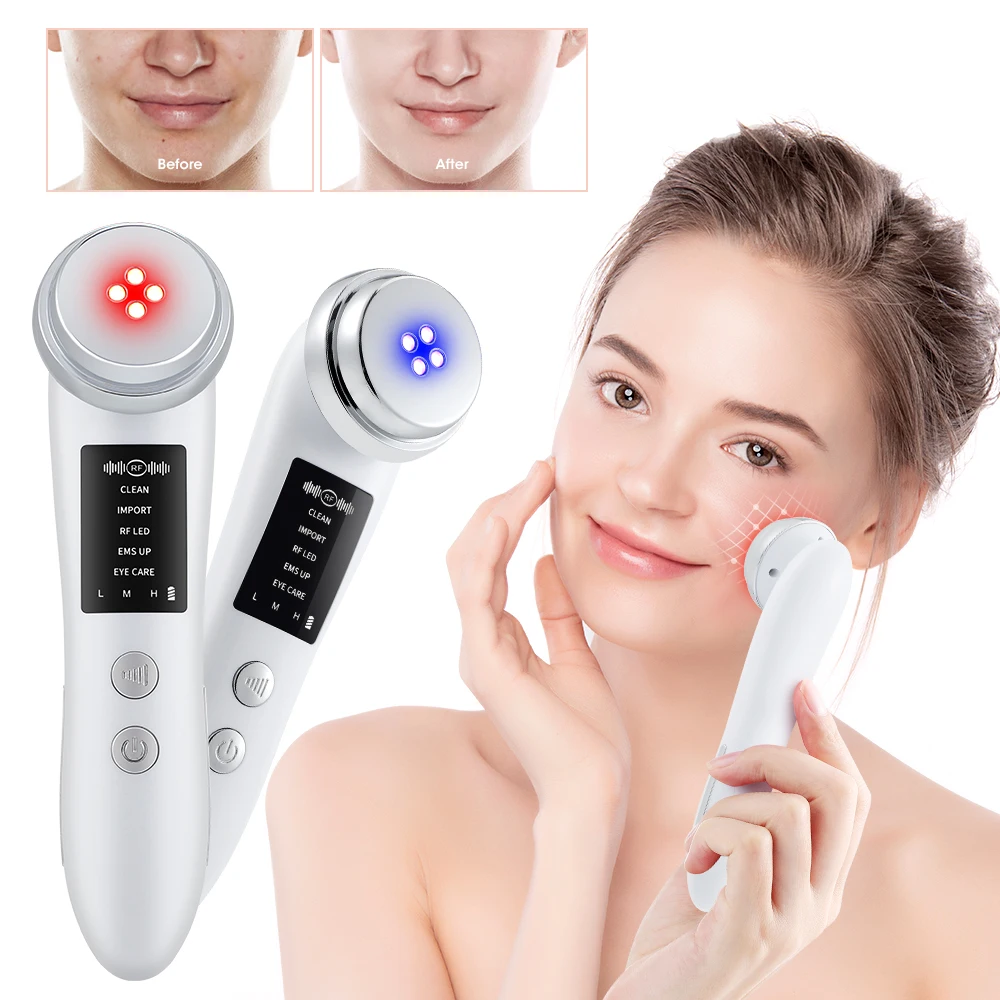 5 in 1 Face Lift Device Clean EMS RF Microcurrent Skin Rejuvenation Facial Massager Light Therapy Anti Aging Wrinkle Beauty Tool
5 in 1 Face Lift Device Clean EMS RF Microcurrent Skin Rejuvenation Facial Massager Light Therapy Anti Aging Wrinkle Beauty Tool
