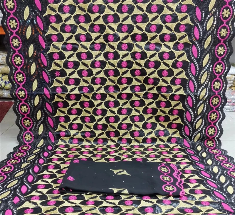 Embroidered African Bazin Riche Fabric Bazin Brode Match African Tulle Lace Fabric 5+2Yards
Embroidered African Bazin Riche Fabric Bazin Brode Match African Tulle Lace Fabric 5+2Yards
